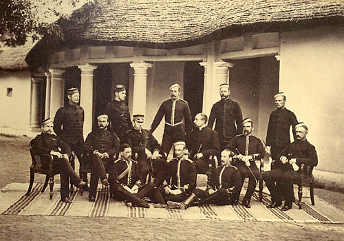 Group of R.H.A. and R.A. Officers. Morar Dec. 1881.