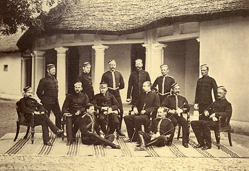 Group of R.H.A. and R.A. Officers. Morar Dec. 1881.