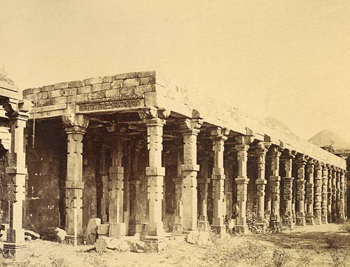 Hindoo Pillars, north side of Kutb Delhi