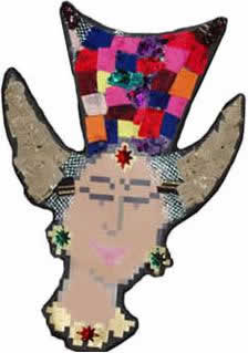 Interpretation of Indus Head Wear! Collage