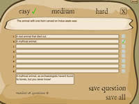 Input and save sets of Quiz Questions