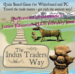 The Indus Traders Way - Quiz Board Game for Whiteboard or PC