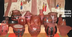 Interpretations of Indus Pots modeled in Papier Mache